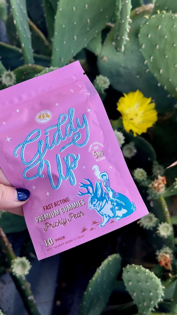 5MG THC Giddy Up Gummies in Prickly Pear (10 Servings)