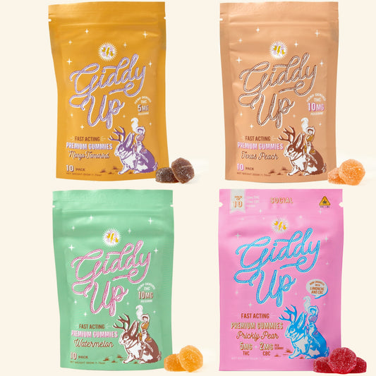 Giddy Up Gummies Sampler with All 4 Flavors