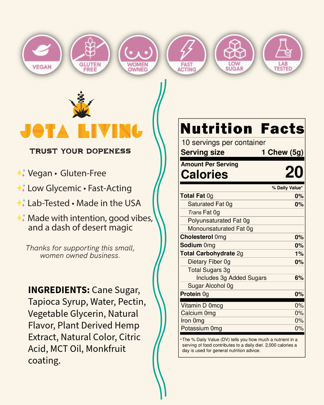 5MG Giddy Up Gummies in Mango Tamarind (10 Servings)